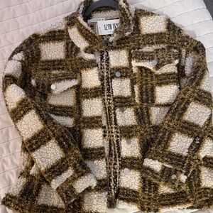 12th Tribe Cozy Plaid Jacket